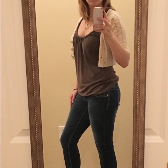 🆓 Love Change Knit Mini Cream Cardigan - Picture 2 of 5